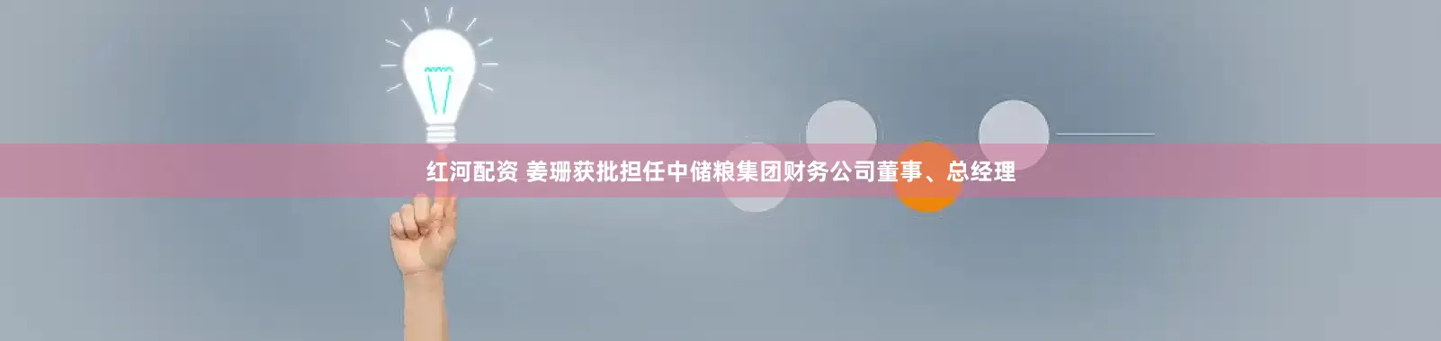 红河配资 姜珊获批担任中储粮集团财务公司董事、总经理